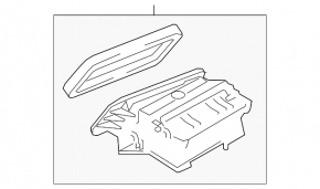 The bare upper part of the heater housing of the Audi A6 C7 12-18