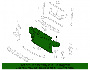 TV panel radiator Audi Q7 4L 10-15 SIGNEDA
