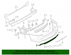 BMW 5 G30 21-23 Basis Rear Bumper Lip