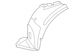 Front left mudguard front part BMW X5 E70 11-13 rest