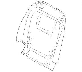 Rear driver's seat trim for BMW 5 G30 17-23 beige