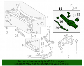 Lower control arm under the rear right spring Kia K5 21-26 fwd