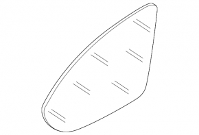 Right mirror element for VW Golf 15-21
