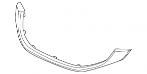 Honda Civic 11-15 2013-15 grille molding, without si