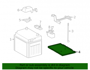 Toyota Highlander 08-13 3.5 Battery Platform