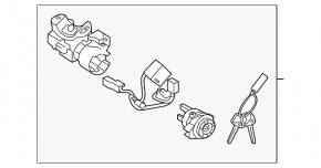 Kia Optima 11-15 ignition switch