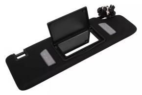 Right visor for Chevrolet Camaro 16-24 coupe, black, with backlight, without hook