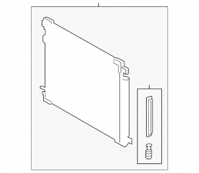 Lexus ES300h 19-24 air conditioner condenser radiator