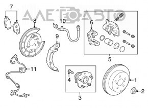 Rear right ABS sensor for Lexus NX 15-21