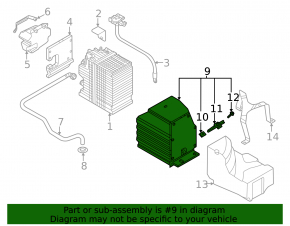 Battery housing VVB Audi A5 F5 21-25 MHEV