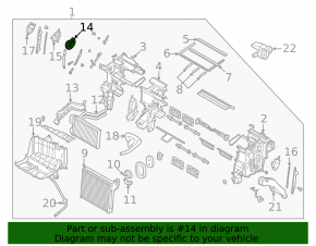 Actuator motor heater drive air conditioner Kia K5 21-24