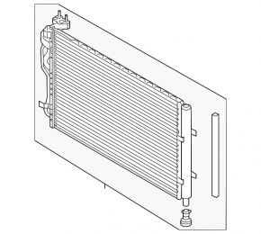 Air conditioner radiator condenser Kia Soul 14-16 prerest TYC