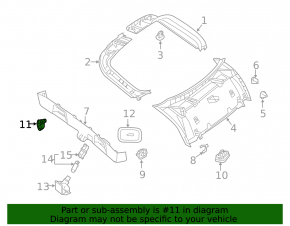 Mercedes X247 GLB 20-26 warning signal in the trunk door