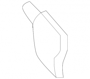Mercedes GL-class X166 13-16 front bumper towing hook cap