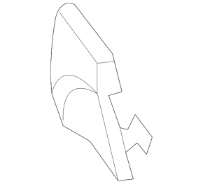 Mercedes W166 ML 12-15 front bumper towing hook cap