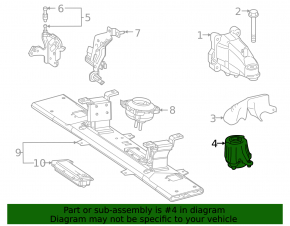 Engine mount left Mercedes W167 GLE 350 20-23 2.0T