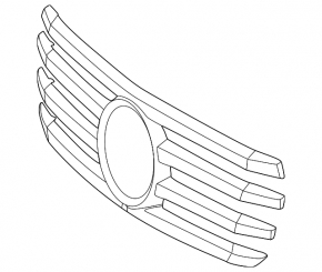 Grille cover for Mercedes X167 GLS 450 580 24-26 AMG pkg