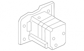 Right rear bumper reinforcement fang for Nissan Kicks 18-25