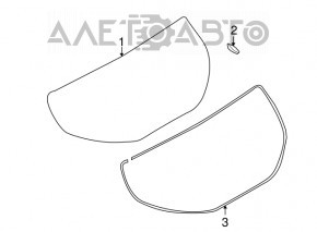 Rear glass of the trunk door Nissan Murano z51 09-14