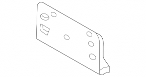 Lincoln Corsair 20-22 Front Bumper License Plate Frame