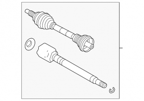 Front left axle drive for Land Rover Range Rover Sport 13-22