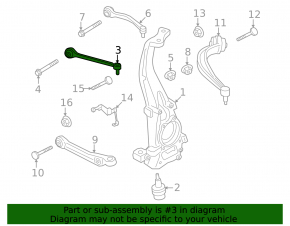 Upper control arm, front left, Porsche Cayenne 19-23