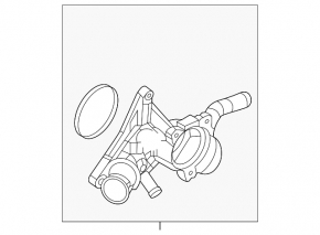 Thermostat housing Mazda CX-50 23-25 2.5