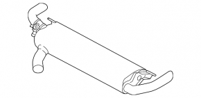Muffler rear part barrel BMW X5 G05 19-23 3.0T