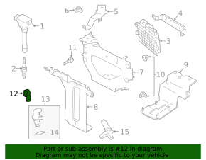 Knock Sensor Nissan Altima 19-24 2.5