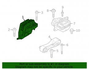Right engine mount BMW 2 F44 20-24 AWD, B46