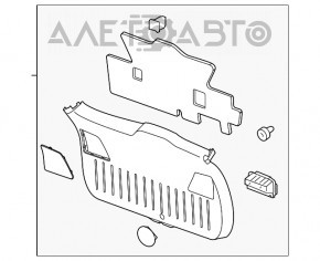 Lower Trunk Door Trim GMC Terrain 10-17 Black
