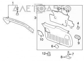 Lower Trunk Door Trim GMC Terrain 10-17 Black