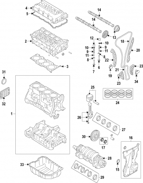 Piston Kia Optima 11-13 2.4 GDI G4KJ
