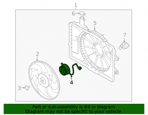 Cooling Fan Motor Kia Forte 19-24 2.0