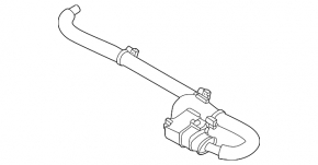 High-voltage cable for the Nissan Ariya 23-25 compressor from the fuse box
