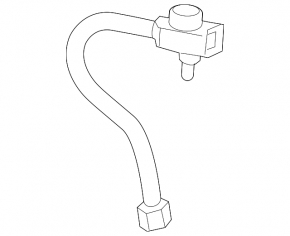 Audi Q8 rear camera washer hose 19-26