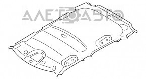 Mini Cooper Countryman R60 10-16 roof lining without sunroof, black, creases