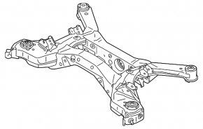 Subframe rear Nissan Rogue 21-23 FWD us built