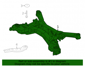 Subframe rear Nissan Rogue 21-23 FWD us built