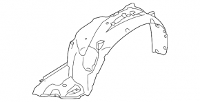 Front right fender liner for Subaru Forester 2008-2013