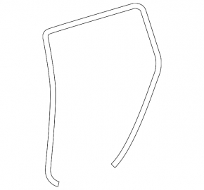 Door seal rear left Toyota Highlander 08-13 gray