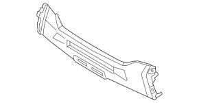 Front bumper center trim Mitsubishi Outlander 16-18