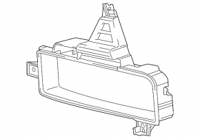 Left fog light frame for Toyota Land Cruiser 2008-2015 pre-restyling