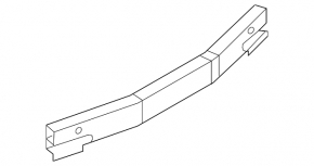 Rear Bumper Reinforcement Nissan Leaf 13-17