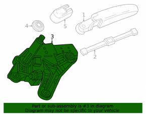 Rear wiper motor Chevrolet Equinox EV 24-26