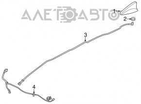 Antenna fin Hyundai Santa FE Sport 13-16 prerest