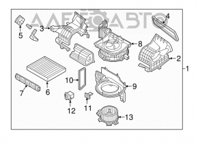 Heater fan motor for Hyundai Sonata 15-19