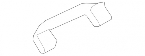 Mercedes H247 GLA 20-26 black front right ceiling handle