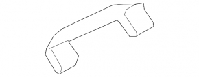 Mercedes H247 GLA 20-26 black front right ceiling handle