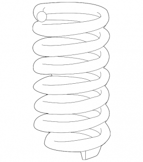 Front left spring Mercedes W213 E 17-23 AWD stiffness 4 yellow, 1 white